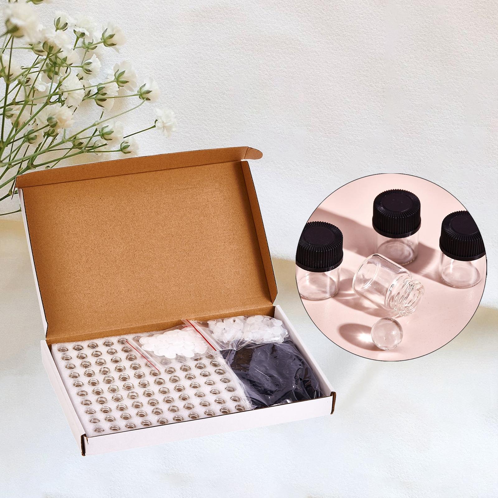 100 Pcs Essential Oil  Vial with orifice 1ml  Dram bottle