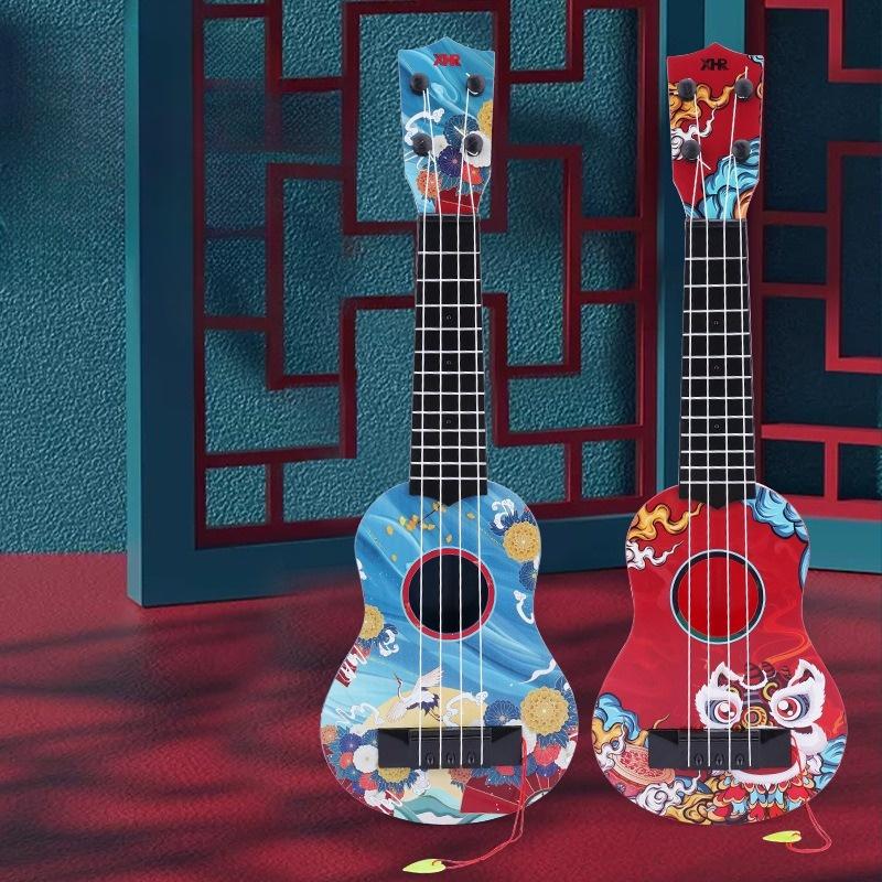 Đàn Ukulele Nhỏ Cho Bé Tập Chơi, Ukulele 38cm Kèm Phụ Kiện