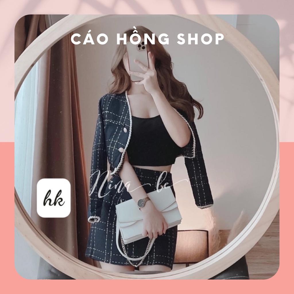 Set dạ tweed tay dài (hàng sẵn- ảnh thật ở cuối)