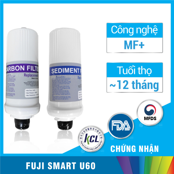 Máy lọc nước ion kiềm Fuji Smart U60 Nhật Bản - Hàng chính hãng