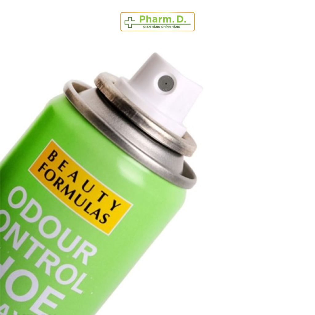 Xịt Khử Mùi Hôi Giày Beauty Formulas Giúp Loại Bỏ Mùi Hôi, Giữ Giày Thơm Tho Và Bảo Vệ Giày