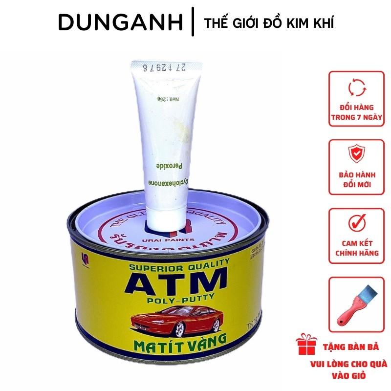 Bột bả Matít Kim Khí Dung Anh bột bả ATM nhập khẩu Thái Lan hộp 1kg tặng kèm dụng cụ xúc bả