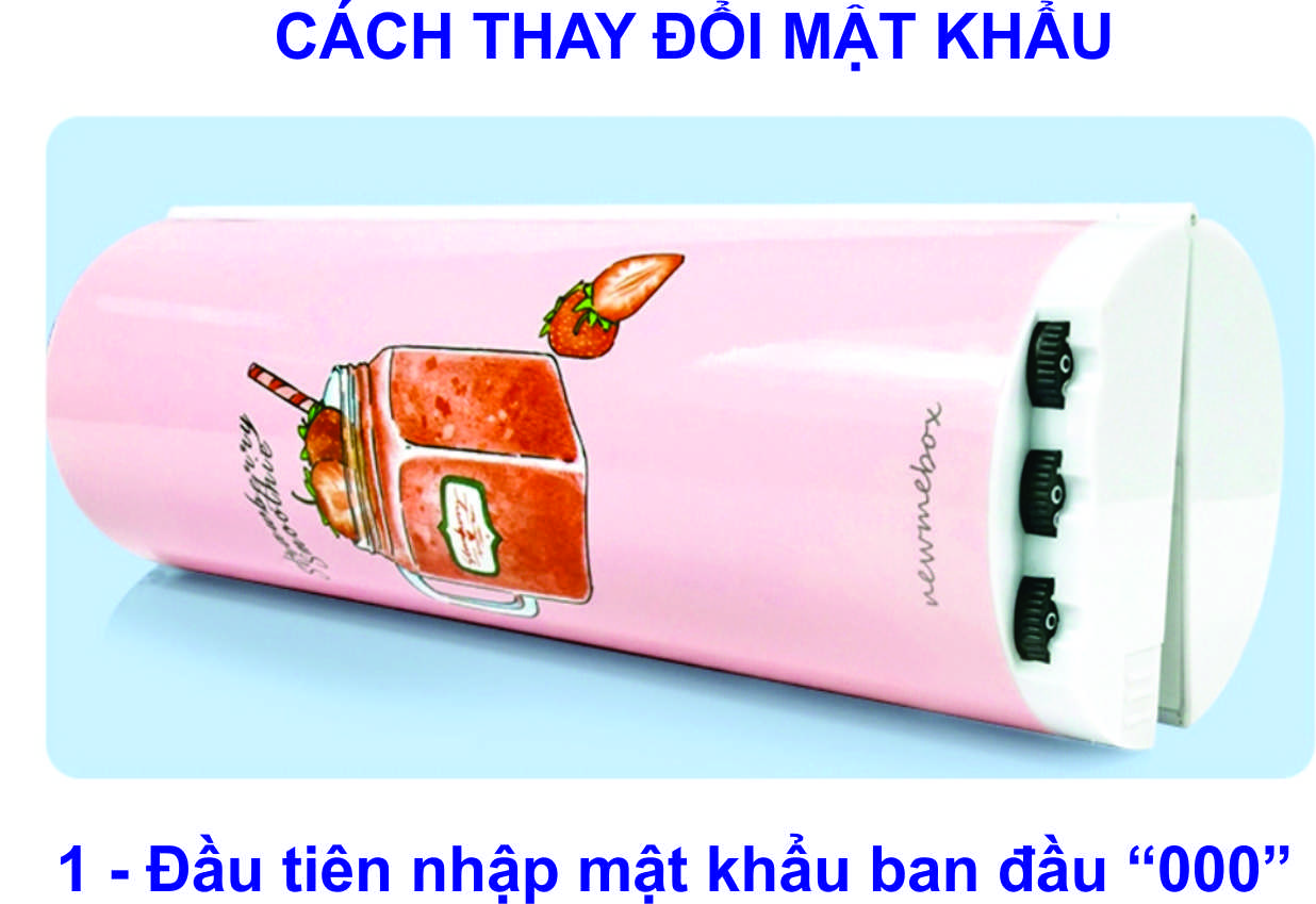 Hộp bút hiện đại thông minh có mật khẩu xoay số in hình rừng cây