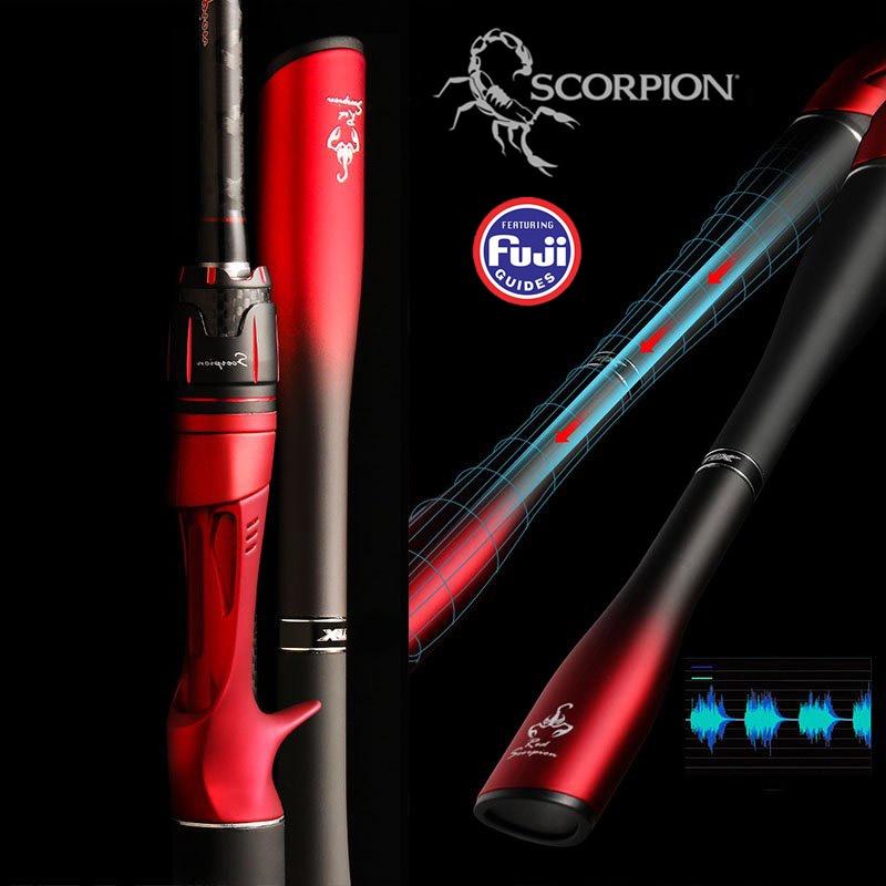 Cần Câu Lure Bọ Cạp Scopion Khoen Fuji Cần Câu Máy Đứng Và Máy Ngang Cao Cấp