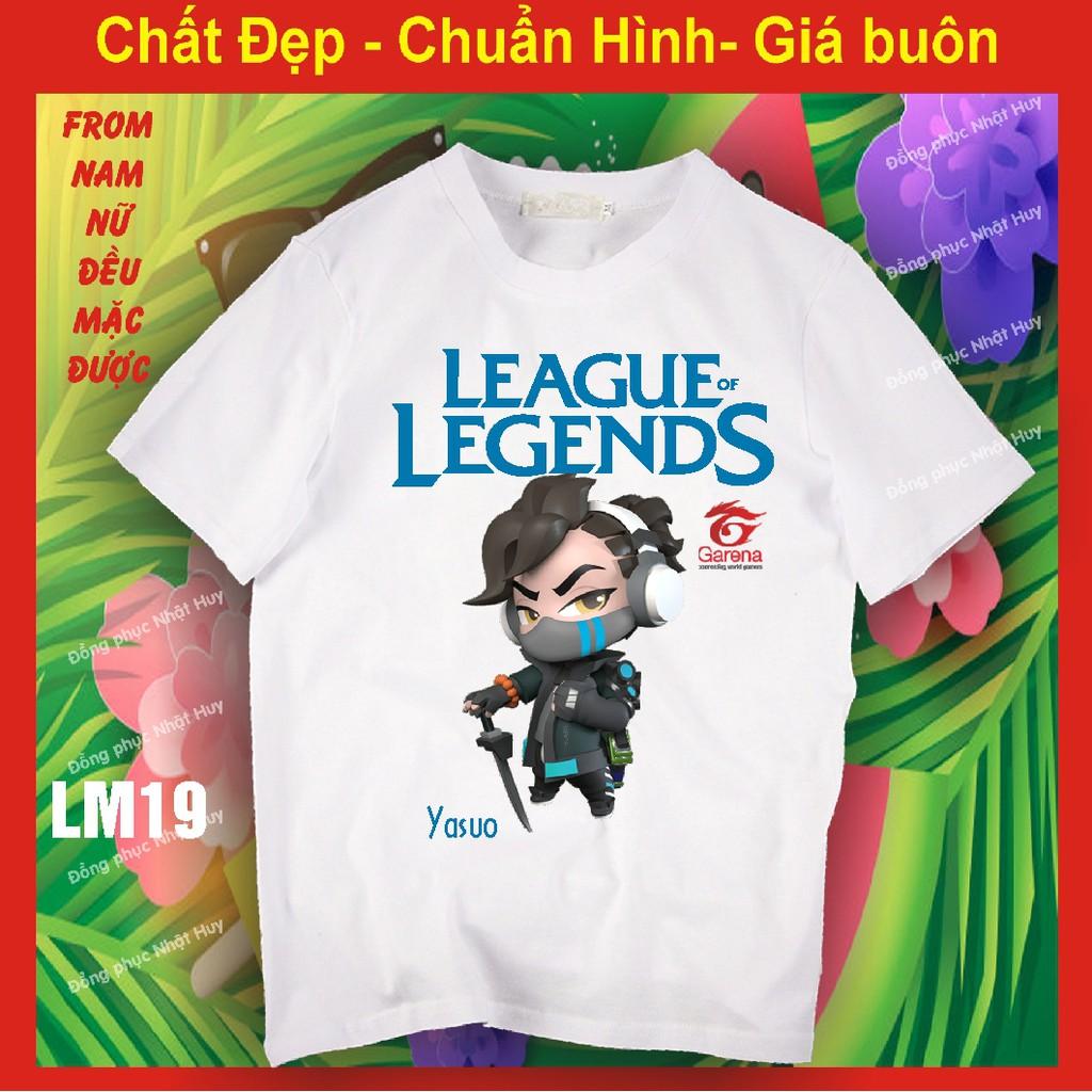 Áo thun game Liên minh huyền thoại lol LM17, chất đẹp, bao đổi trả,phông, yasuo, teamo,leesin, tôn ngộ không