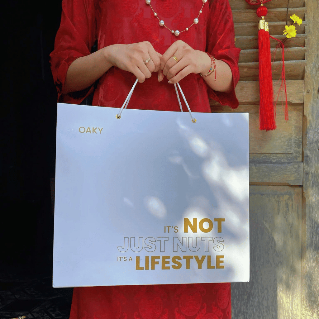 Hộp Quà Tết 2026 OAKY NUTS – Set Hạt Nhập Khẩu 100% – Tặng Lì Xì