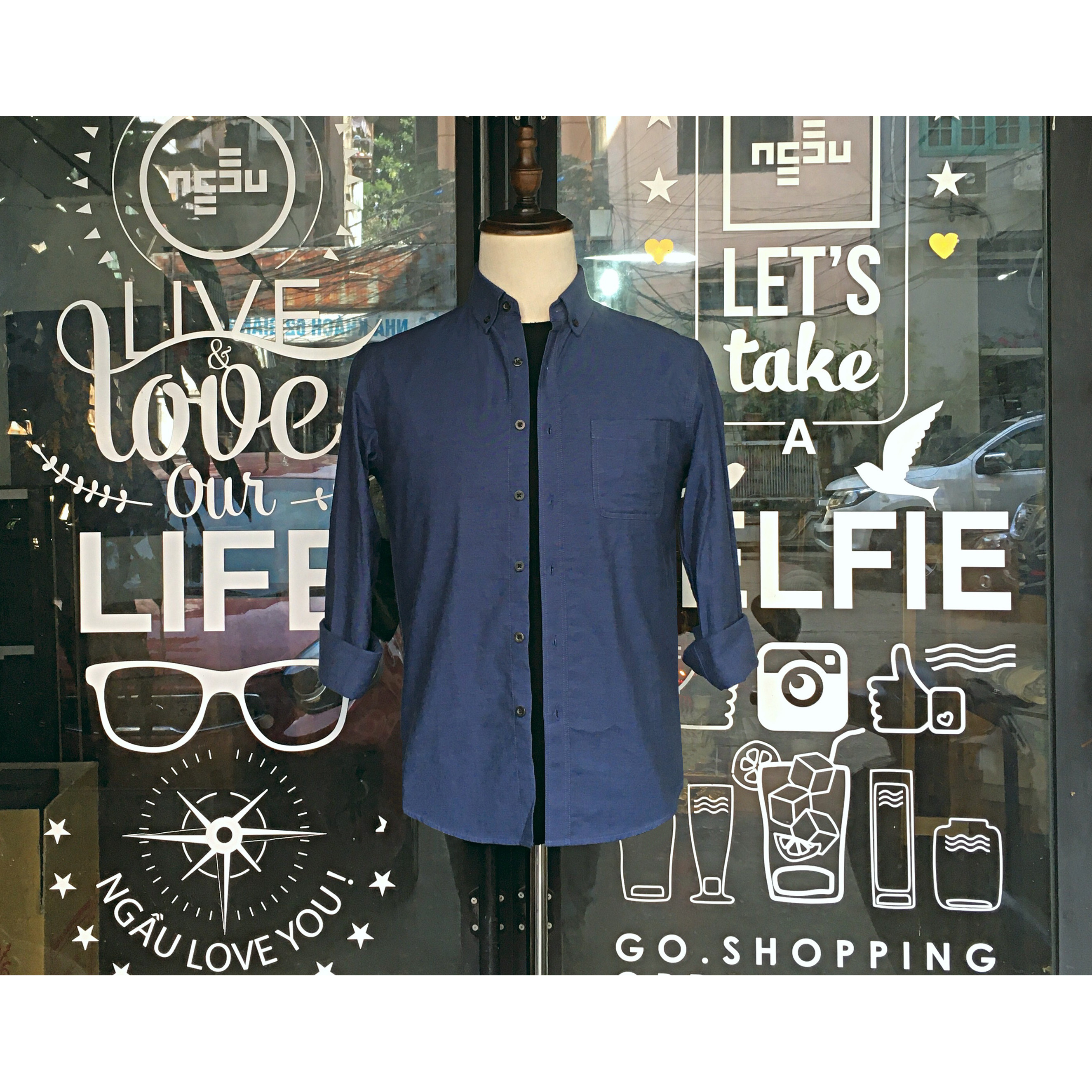 Oxford shirt nam dài tay, trơn mà, lịch sự, nhã nhặn, chất 100% cotton dày dặn, thô mềm, dai sợi vải, thấm hút mồ hôi tốt, dáng slim suông gọn trẻ trung phóng khoáng