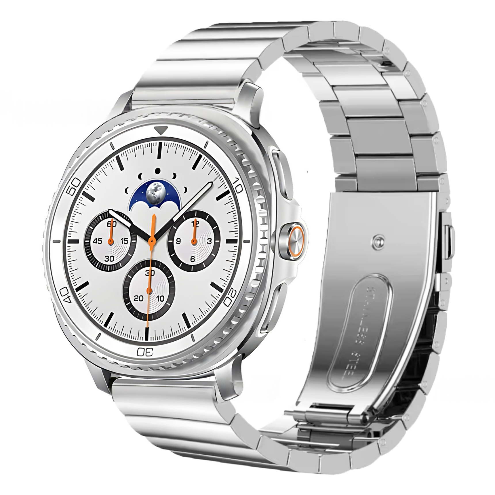 Dây Thép Mắt Ngang cho Samsung Galaxy Watch 8 40mm / 44mm & Galaxy Watch 8 Classic 46mm - Hàng Chính Hãng