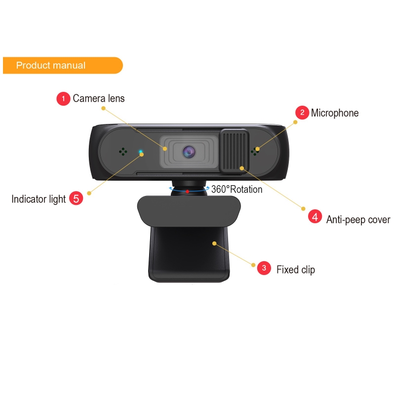 Webcam S2 1080P Auto Focus lấy nét tự động cho máy tính laptop hàng nhập khẩu