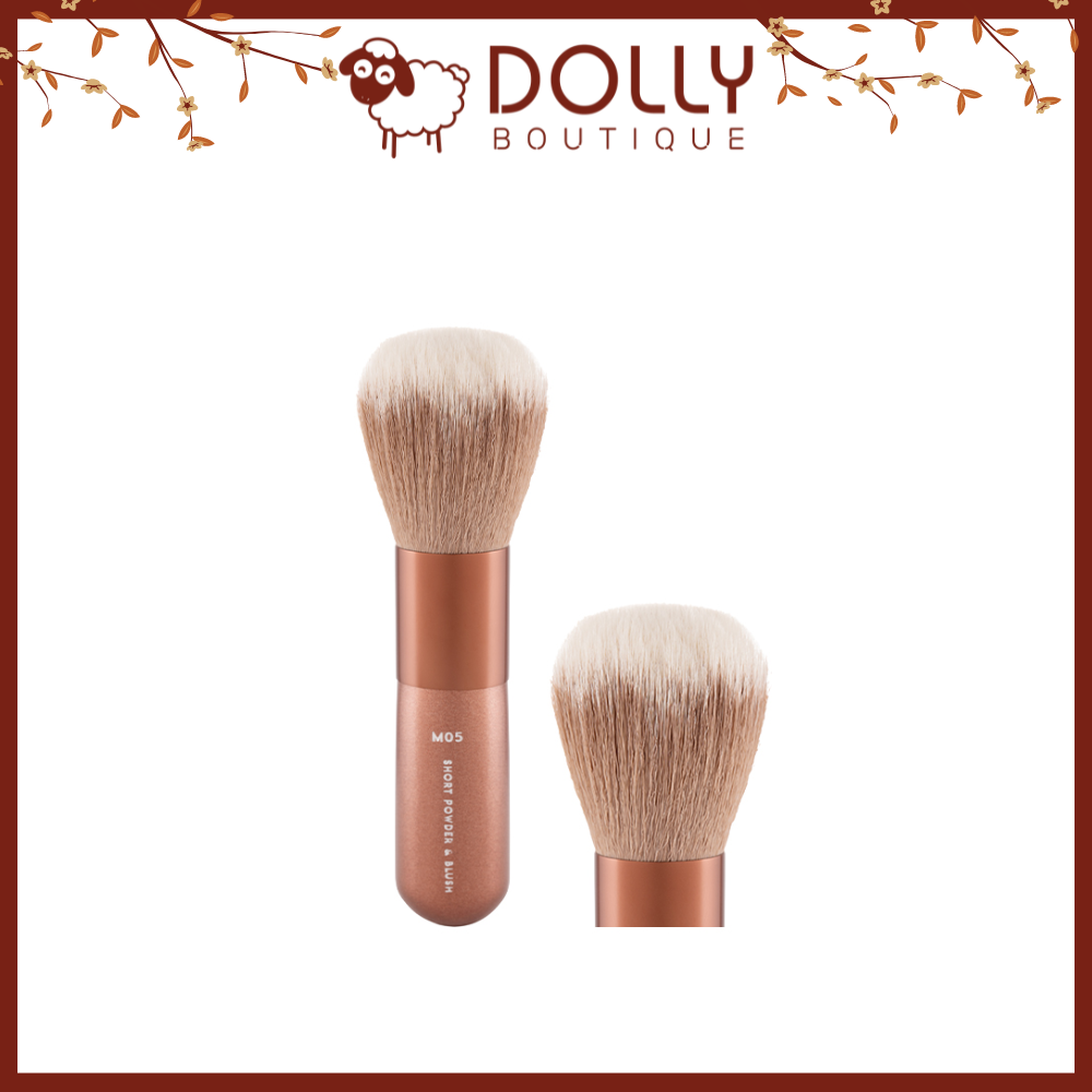Cọ Phủ Đầu Tròn Bỏ Túi Vacosi Short Powder &amp; Blush Brush - M05-Y24