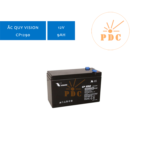 Ắc quy Vision CP1290 12V 9Ah -