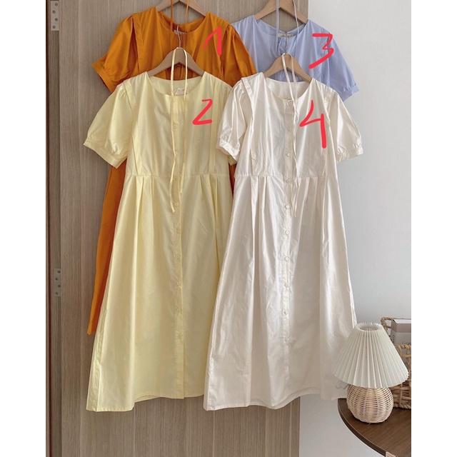 váy kèm đai mã 6130 - 4(trắng),freesize dưới 55kg