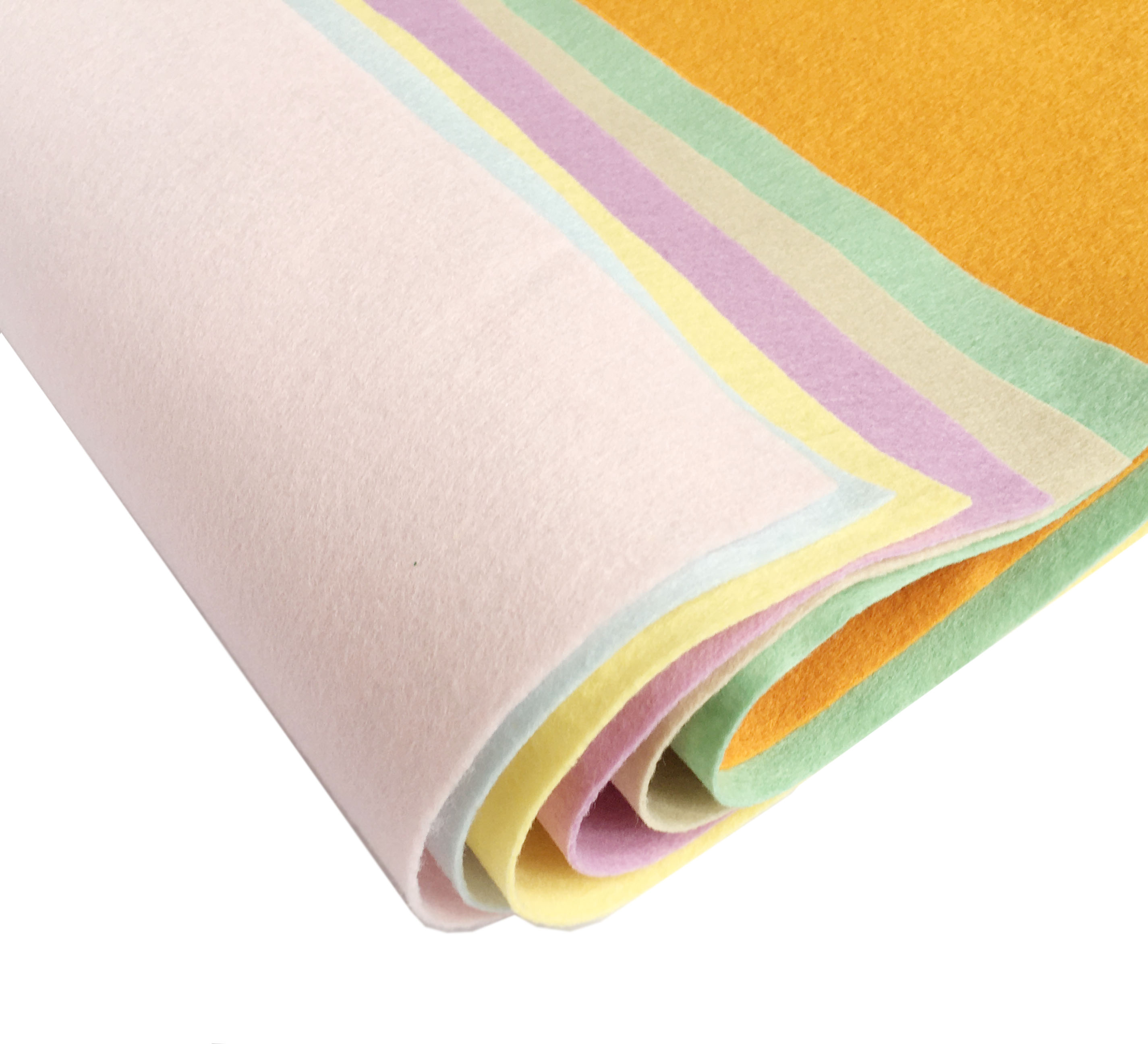 Combo 7 vải nỉ mềm Hàn Quốc cao cấp D30XR37cm 7 màu Pastel   làm đồ handmade, craft, thủ công