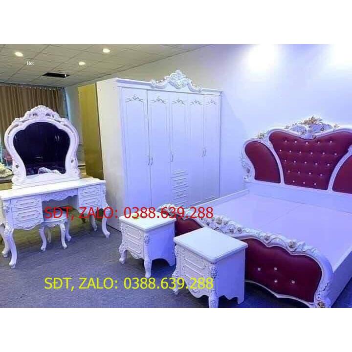 combo bộ giường tủ tân cổ điển 03