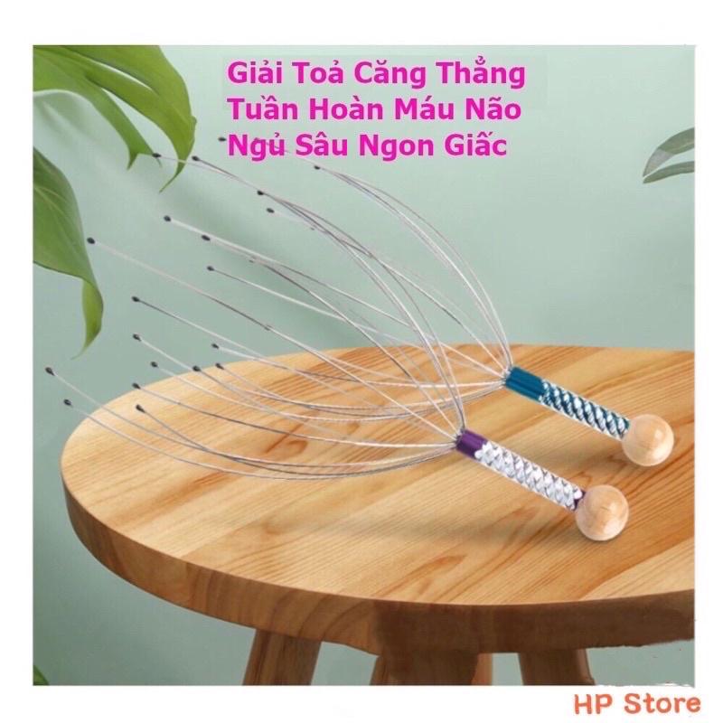 Dụng Cụ Massage Đầu Thông Minh Bạch Tuột Giúp Thư Giãn, Tuần Hoàn Máu, Ngủ Ngon