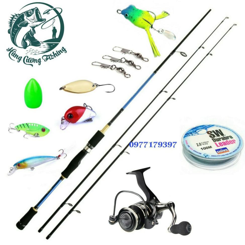 Bộ Cần Câu Lure Máy Đứng 2 Ngọn Fishing Of Catch