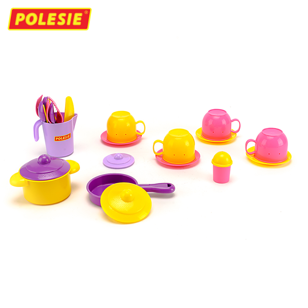 Bộ Đồ Chơi Nấu Ăn Cho 4 Người, Đồ Chơi Giáo Dục, An Toàn, Siêu Bền Cho Bé - Polesie Toys 54920