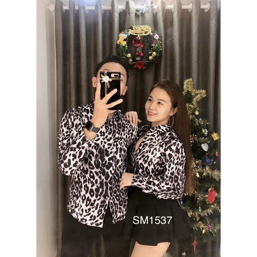 Áo sơ mi họa tiết da beo SM1537 ,mềm mượt vải chống thấm mồ hôi rất sang trọng,hấm hút mồ hôi, không xù