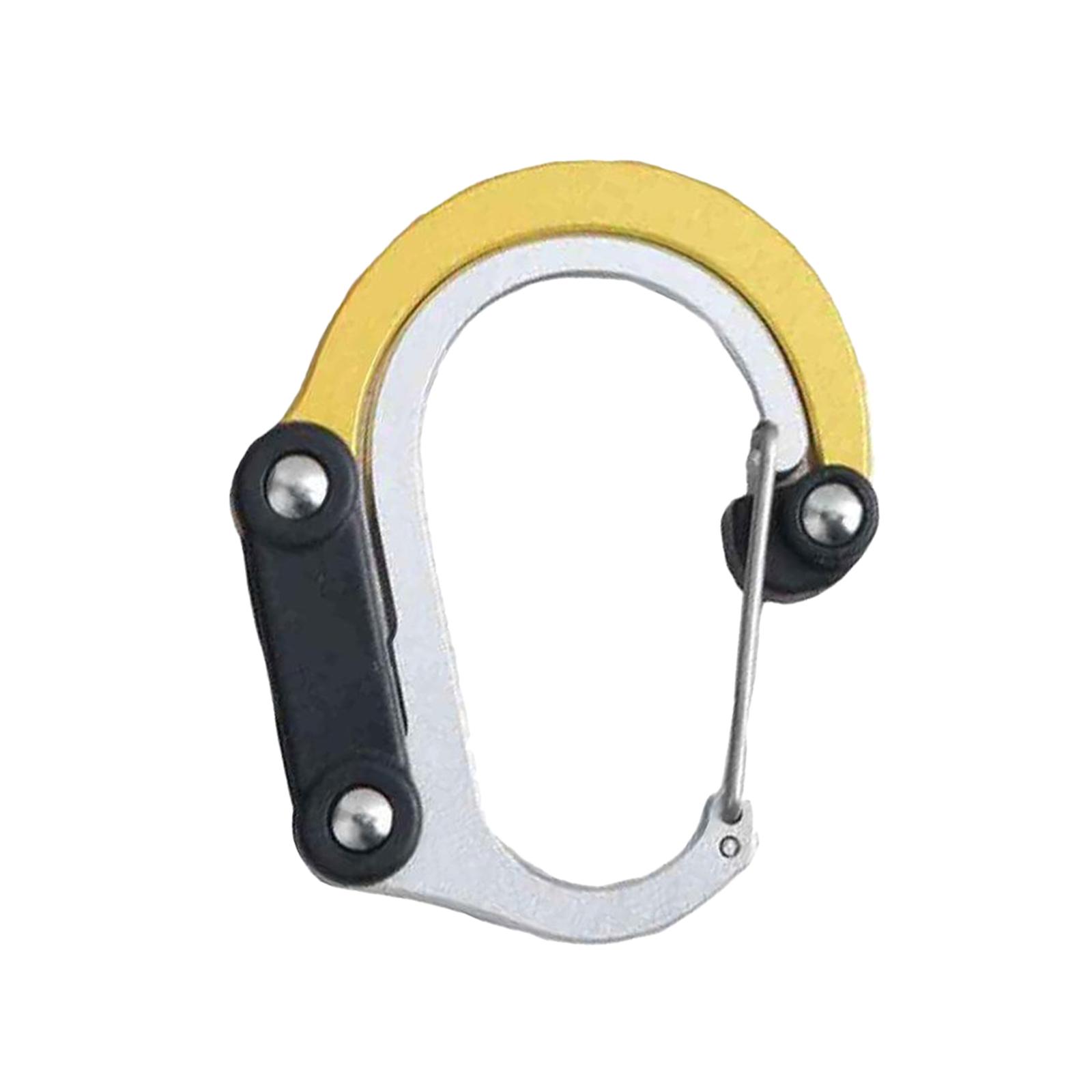 Carabiner Clip and Hook for Travel Backpack Handbag Holder Hanger Black