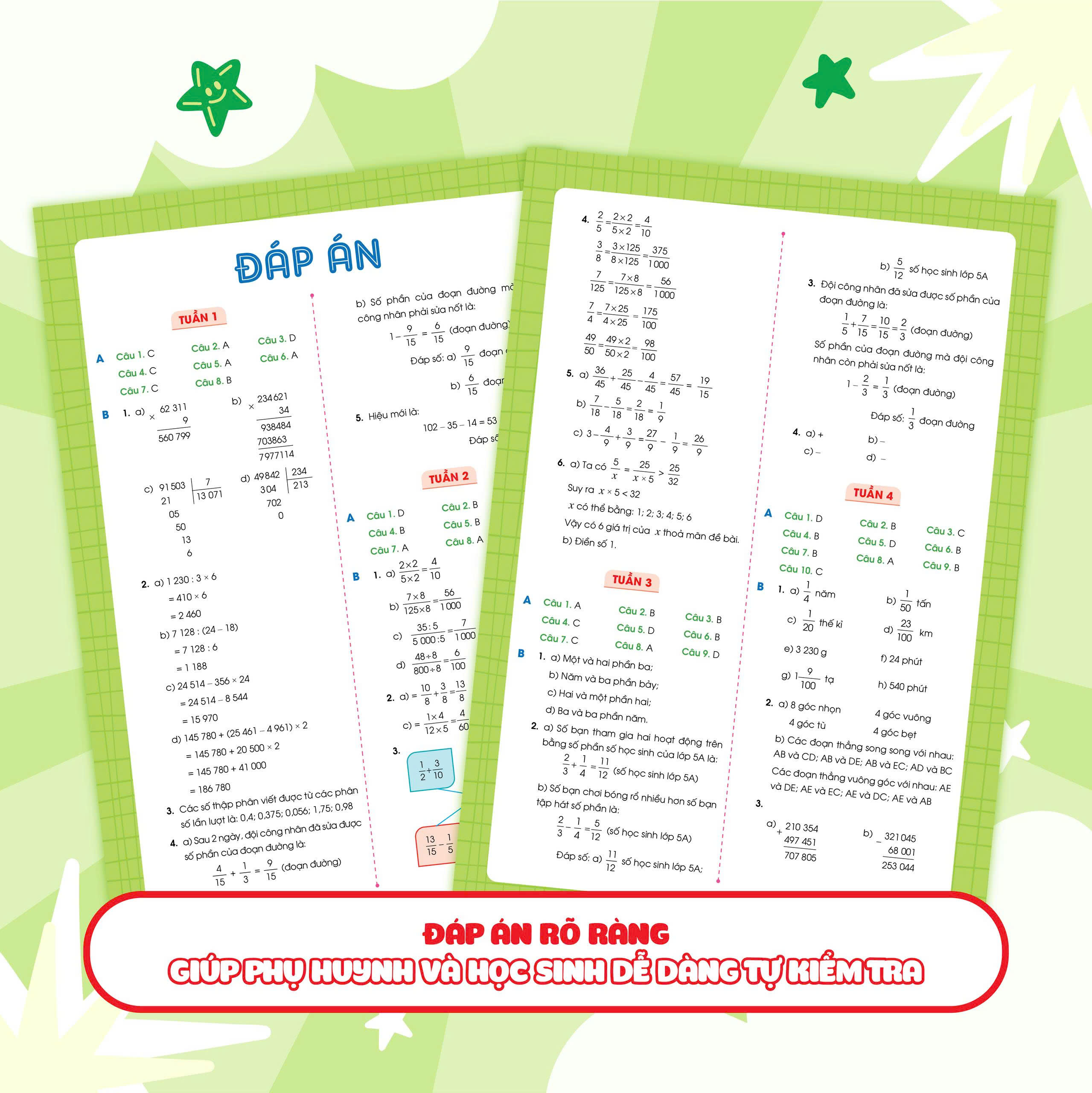 Sách Phiếu Bài Tập Cuối Tuần Toán Lớp 5