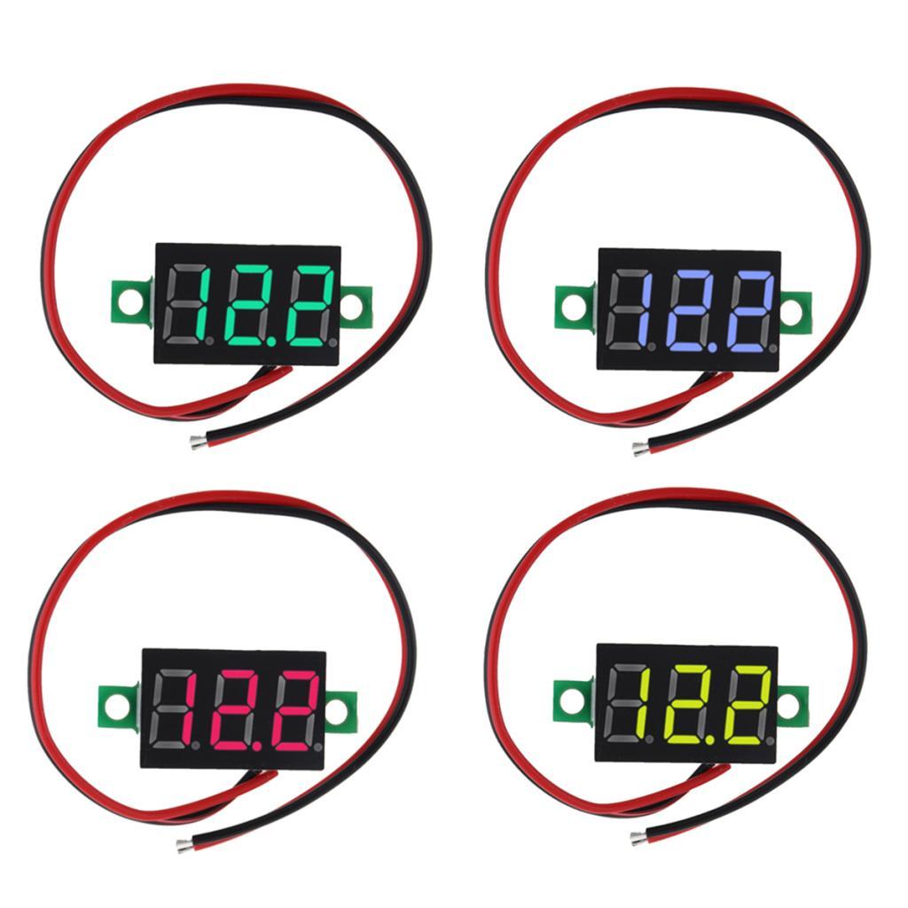0.28 Inch 2 Wire LED DC2.5-30V Voltmeter Digital Voltage Meter