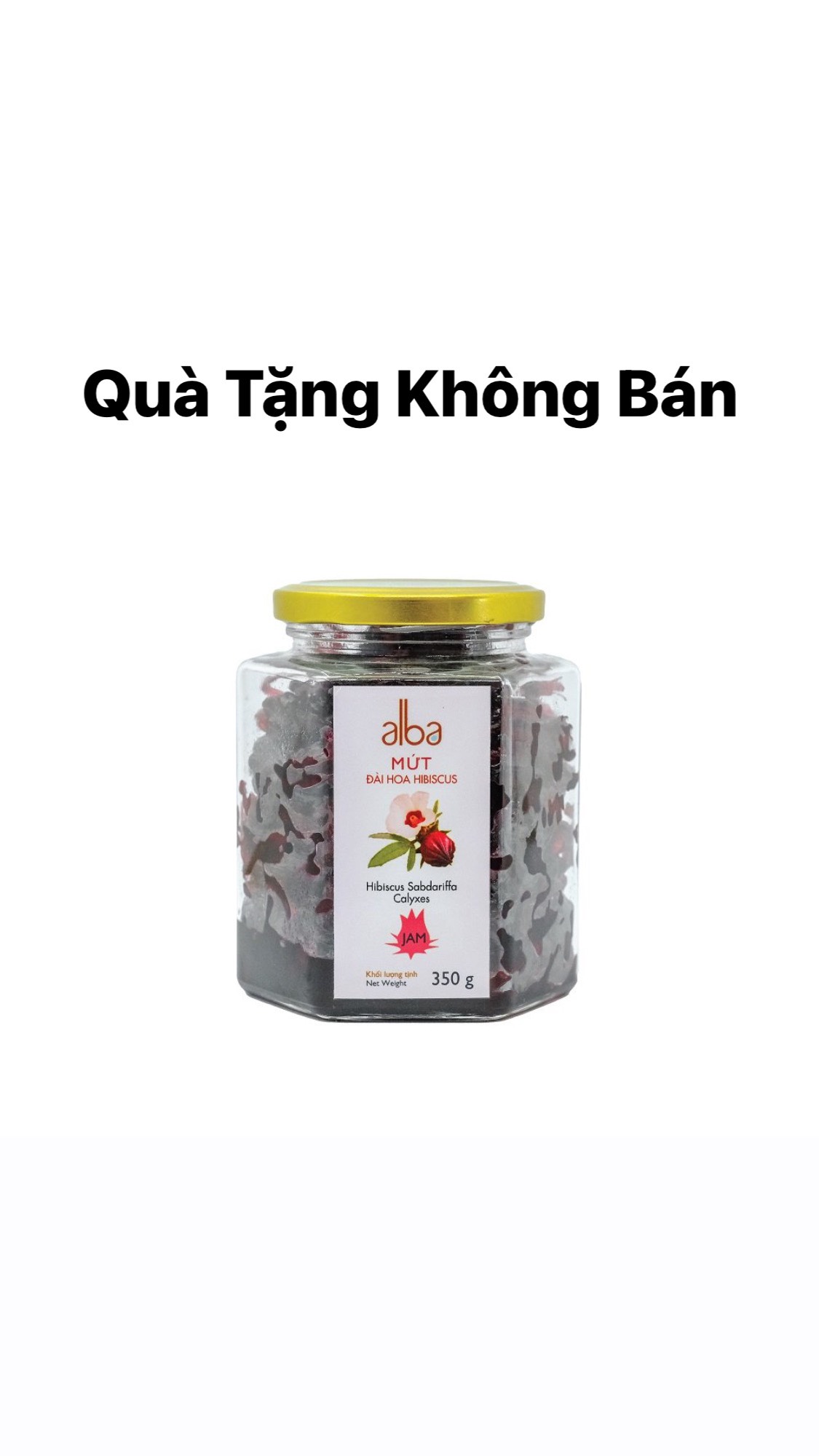 Mứt Alba vị đài hoa Hibicus đặc sản Huế - 350 gram