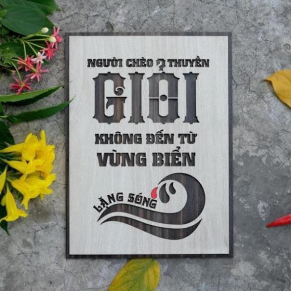 Tranh Slogan treo tường bằng Gỗ nội dung truyền cảm hứng