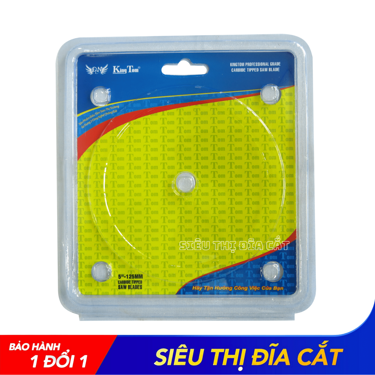 LƯỠI CƯA - LƯỠI CẮT GỖ 125-40 RĂNG KINGTOM VÀNG – CHẤT LƯỢNG VÔ ĐỊCH PHÂN KHÚC GIÁ RẺ!