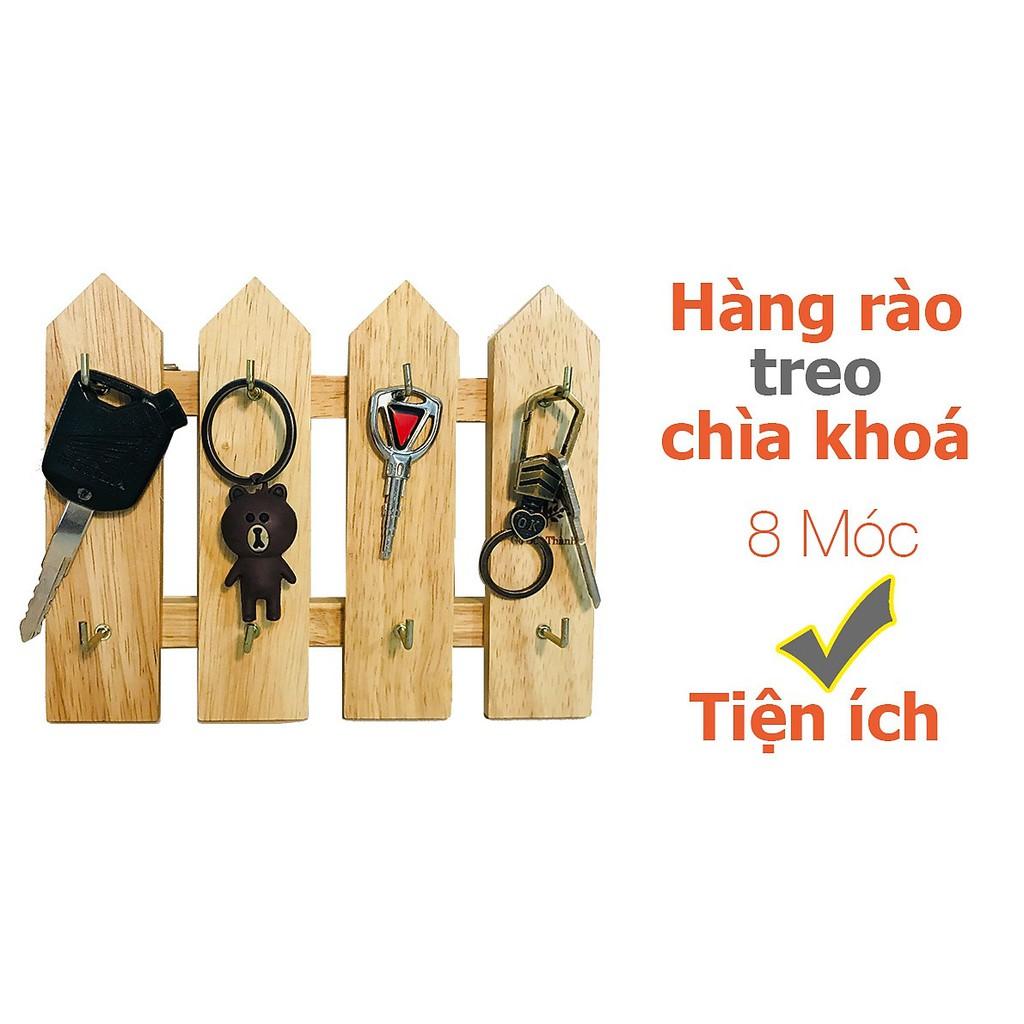 Hàng rào để chìa khóa 4 thanh gỗ