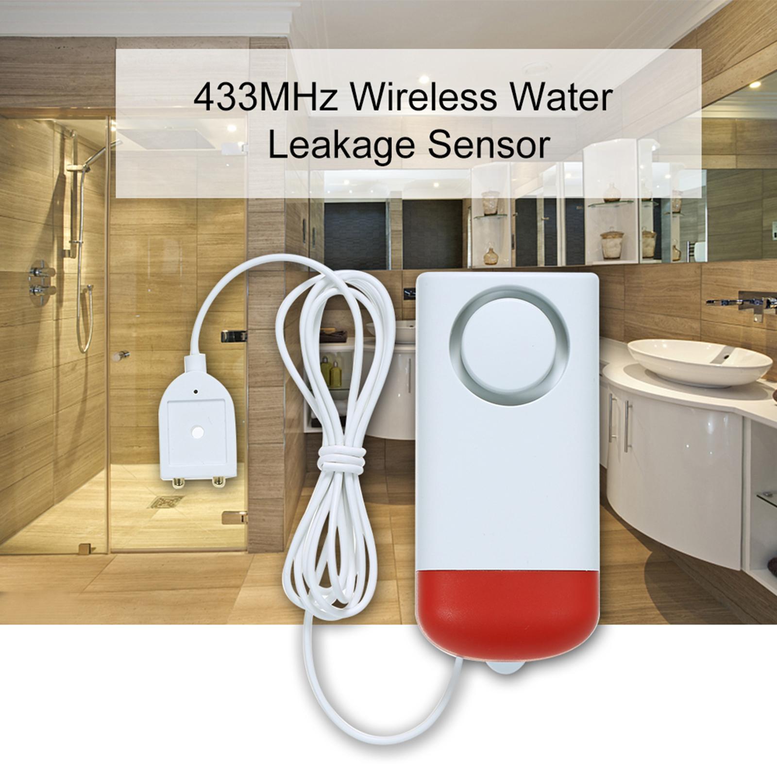 WiFi Smart Water Leakage Sensor Standalone Water Leaks Intrusion Detector Alert Water Level Overflow Alarm Tuya Smart/Smart Life APP Remote Control for Home House Security