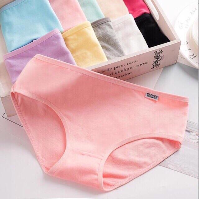 Quần lót nữ chất cotton, mền.combo 5 cái