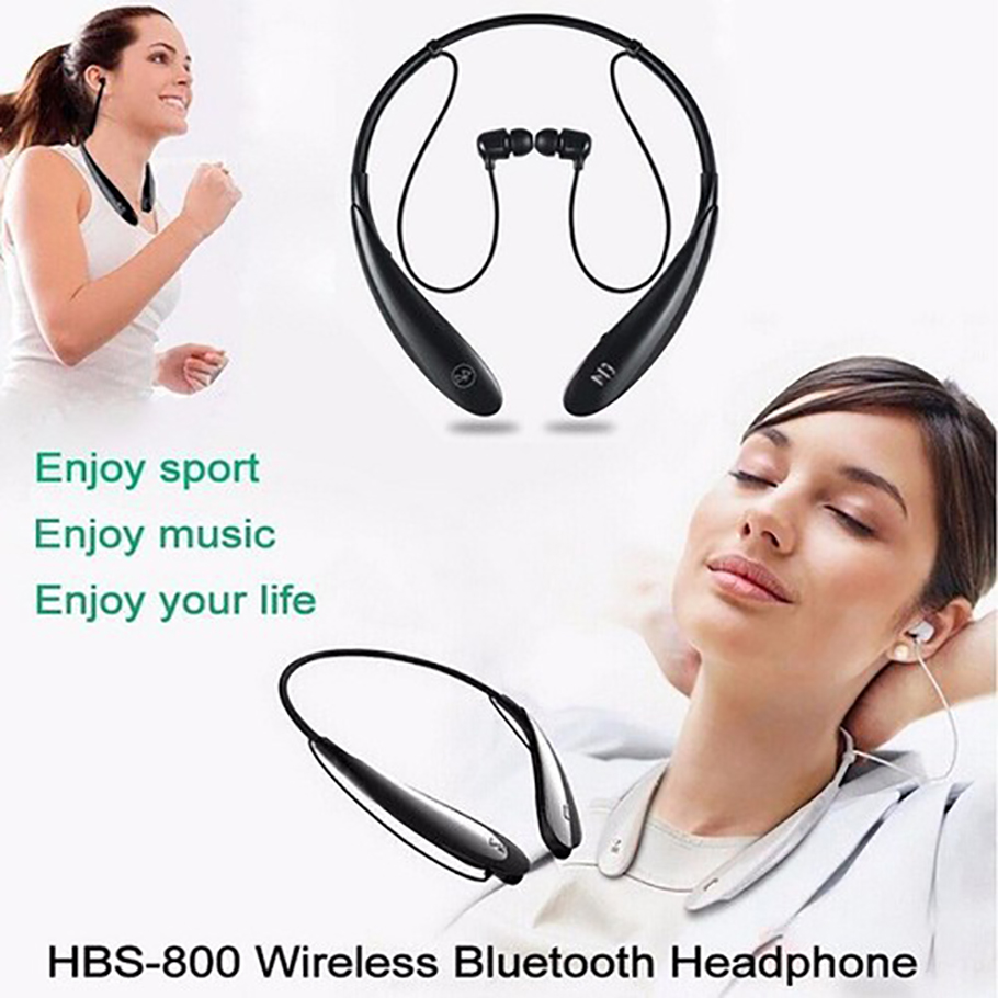 Tai nghe Bluetooth Tai Nghe Không Dây HBS800 Sport Cao Cấp Nghe Có Mic Âm Thanh Sống Động Trung Thực