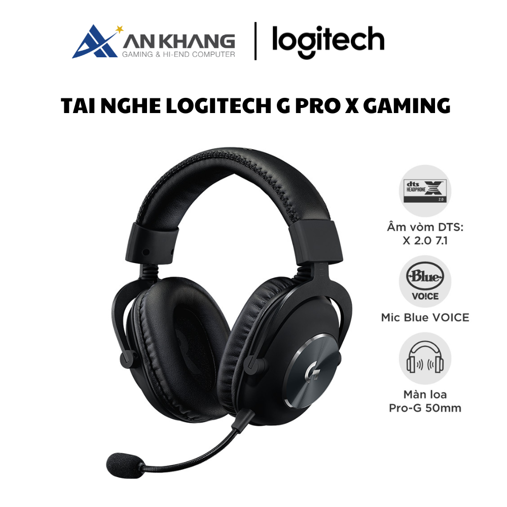 Tai nghe Logitech G Pro X gaming - Hàng Chính Hãng - Bảo Hành 24 Tháng [Lỗi 1 đổi 1]