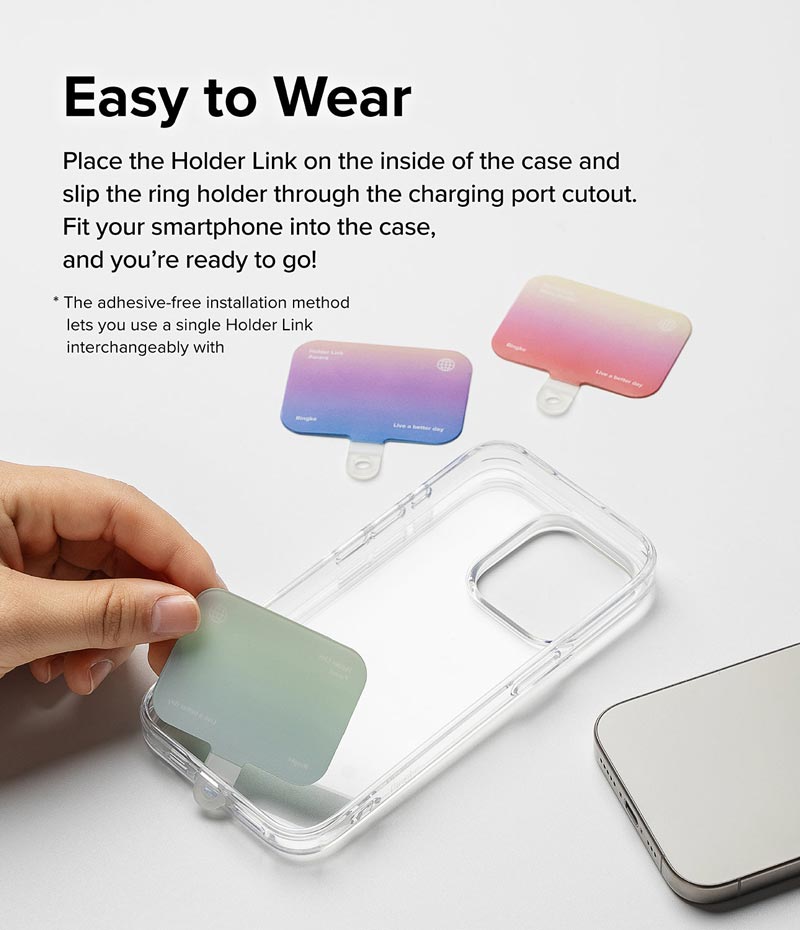 Miếng Ringke Holder Link nhiều màu (dùng cho Holder Link Strap) - Hàng Chính Hãng