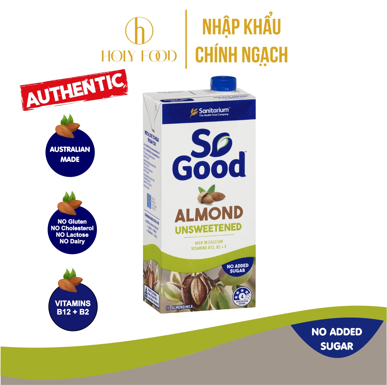 Sữa Hạnh Nhân Không Đường So Good 1L Date 08.2024