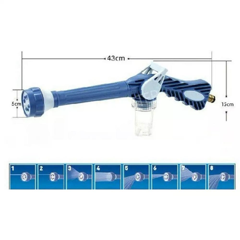 Đầu vòi xịt nước tăng áp 8 chế độ súng phun xịt nước vệ sinh xe máy