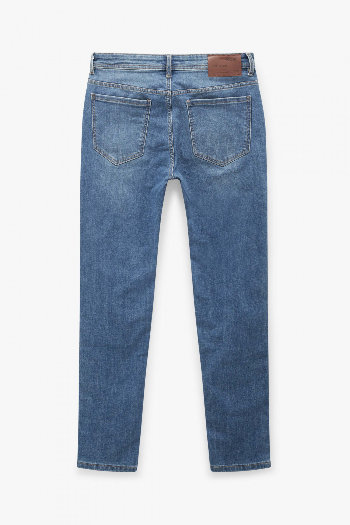 Quần Jean Nam ROUTINE Xanh đậm và Xanh nhạt Form Slim Fit - 10F22DPA014 | LASTORE MENSWEAR