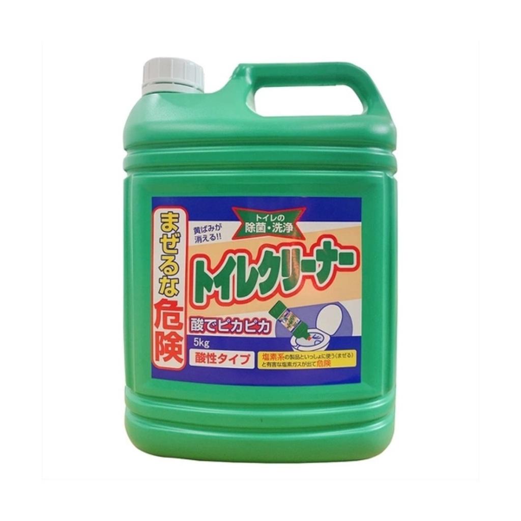 Nước Tẩy Rửa Toilet Mitsuei KHÔNG MÙI Can Lớn 5KG, Hàng Nội Địa Nhật Bản, Tẩy Cực Mạnh, Diệt Khuẩn & Khử mùi hôi toilet.