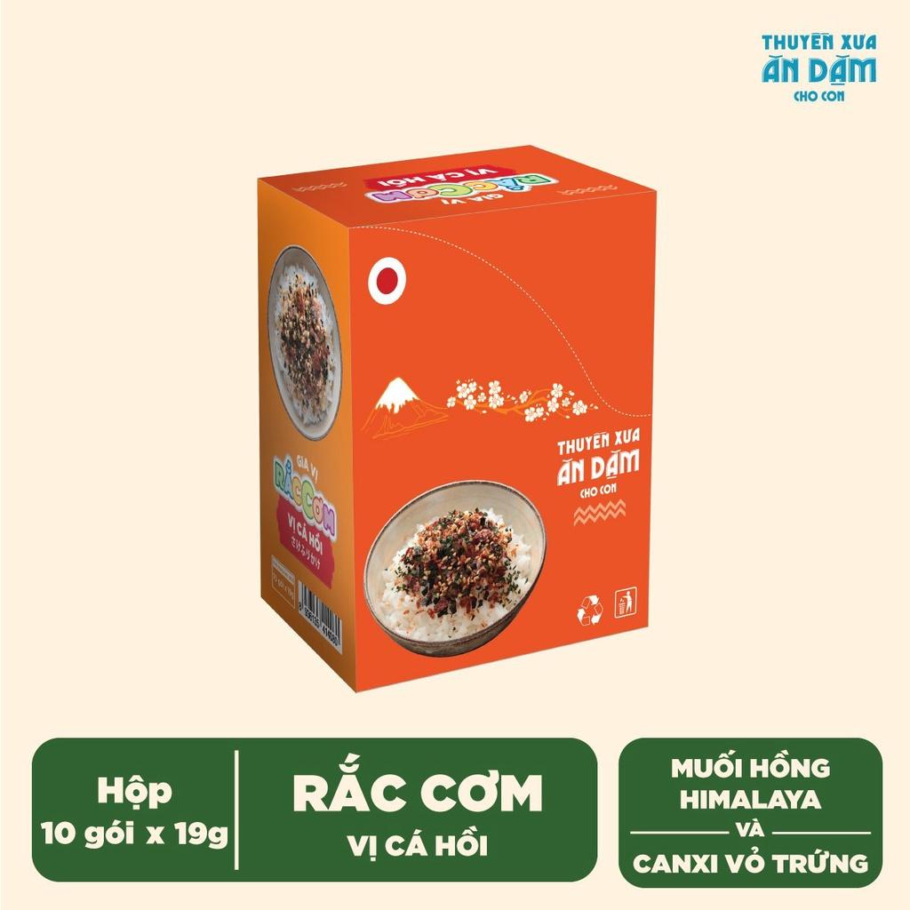 Hộp 10 gói 19g Gia vị Rắc Cơm Thuyền Xưa Ăn Dặm cho con - Vị Cá Hồi