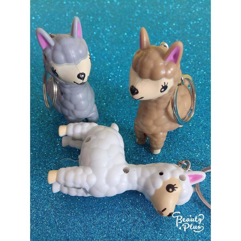 Móc Khóa đèn Led Cặp Đi Học Hình Cừu Đáng Yêu-Móc Khóa Cừu Xinh Xắn-Móc Khóa Hình Chú Cừu Đáng Yêu