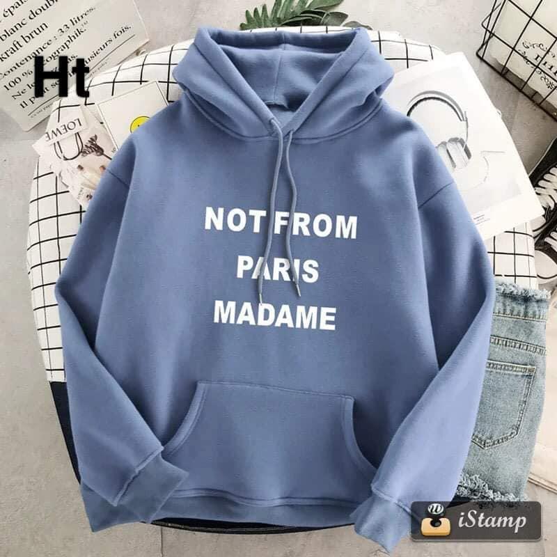 Áo Hoodie in chữ not from chất nỉ bông cao cấp