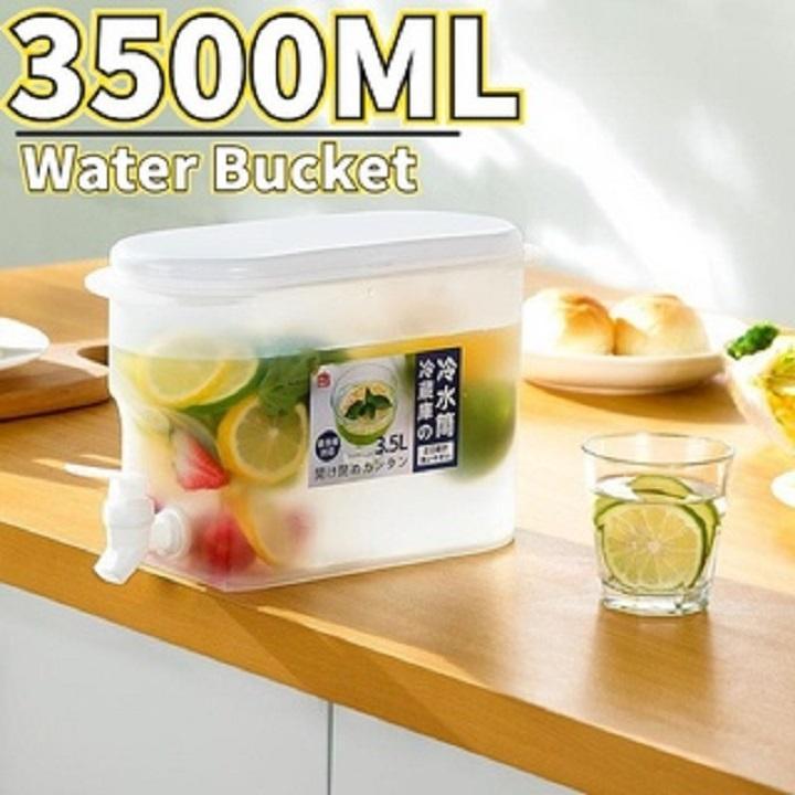 Bình Nước Tủ Lạnh 3,5 Lít Có Vòi Chuyên Để Tủ Lạnh Siêu Tiện Lợi Nhựa An Toàn Mẫu Mới Nhất - Free Ship Toàn Quốc