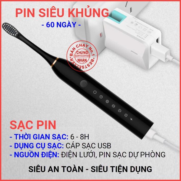 Bàn chải đánh răng điện tự động Sonic NT-X3, Kèm 4 đầu bàn chải tiện dụng