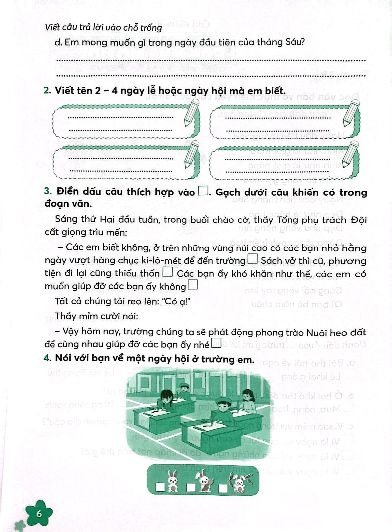 Vở Thực Hành Tiếng Việt 3 - Tập 2 (Chân Trời Sáng Tạo) (2022)