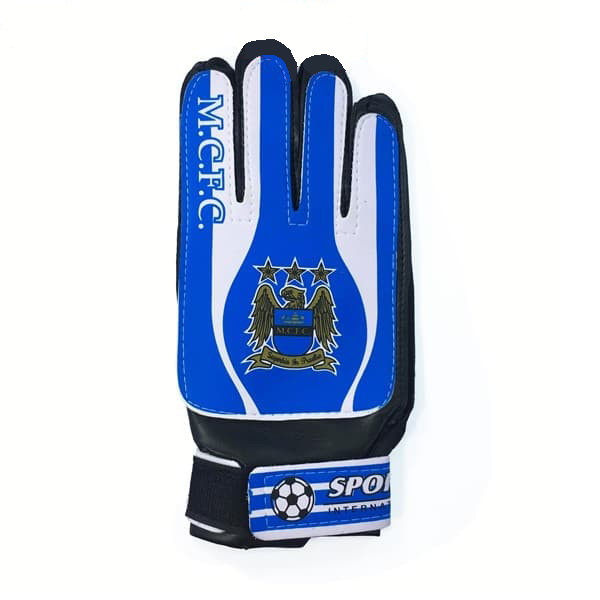 Găng Tay Thủ Môn Bắt Siêu Dính Bóng MCFC Trẻ Em