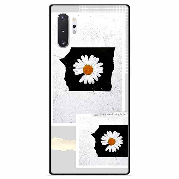Ốp lưng in cho Samsung Note 10 Plus Mẫu Hai Khung Hoa Cúc