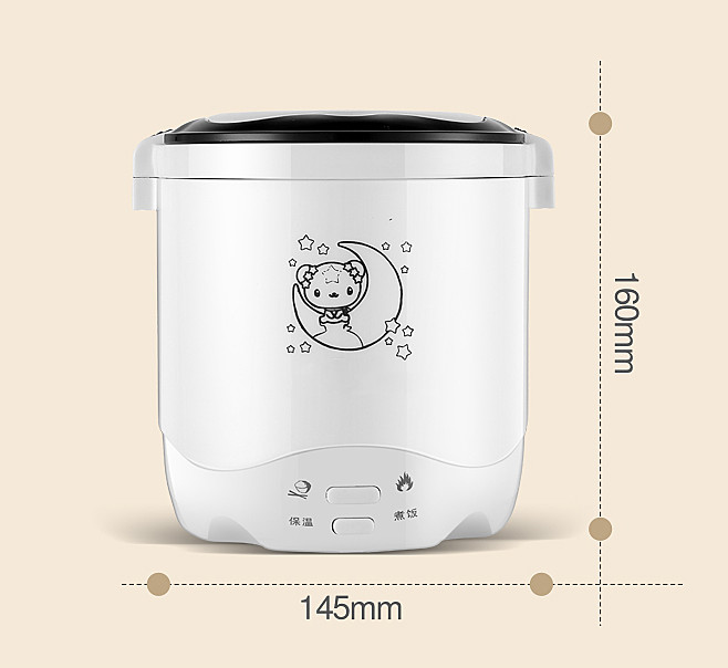 Nồi Cơm 2 in 1 Cho Dân Văn Phòng, Sinh Viên Ở Trọ Tặng Kèm Bình Nước Giữ Nhiệt 6oup (Màu Ngẫu Nhiên) - Hàng Chính Hãng