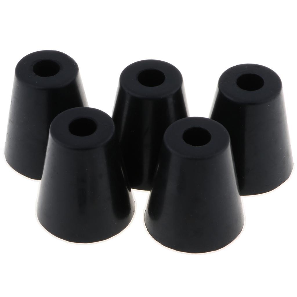 5 Pack Rubber Feet Bumpers Amplifier Speaker Cabinet Leg Foot Pads, 45x49mm