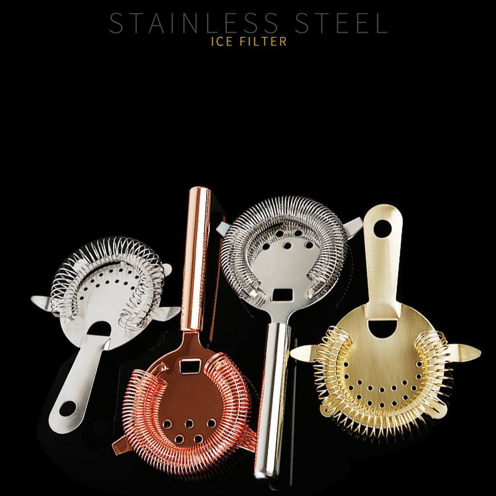 Cocktail Strainer Stainless Steel Strainer Bartenders Bar silvery
