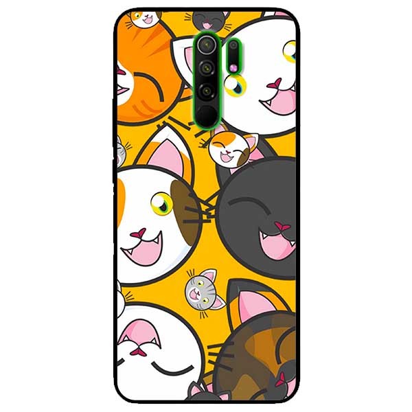 Hình ảnh Ốp lưng dành cho Xiaomi Redmi 9 mẫu Cặp Mèo Đáng Yêu